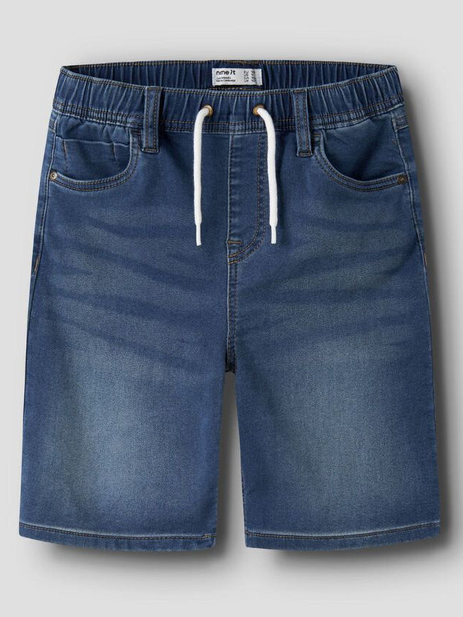 Name It Ryan Jogger Denim Shorts (Youth 7-14) Spring 2026 | DARK BLUE DENIM