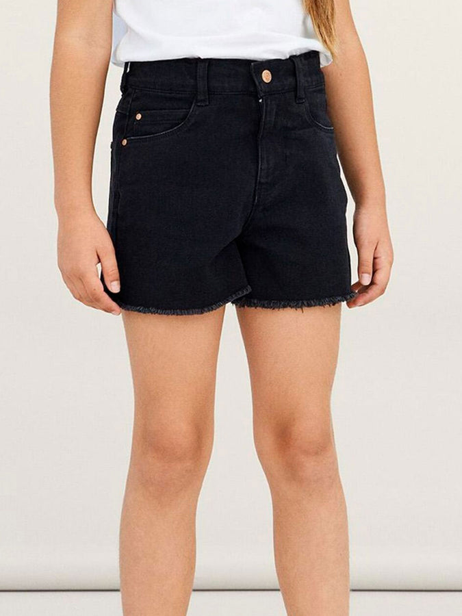 Name It Rose Denim Shorts Spring 2026 | BLACK DENIM