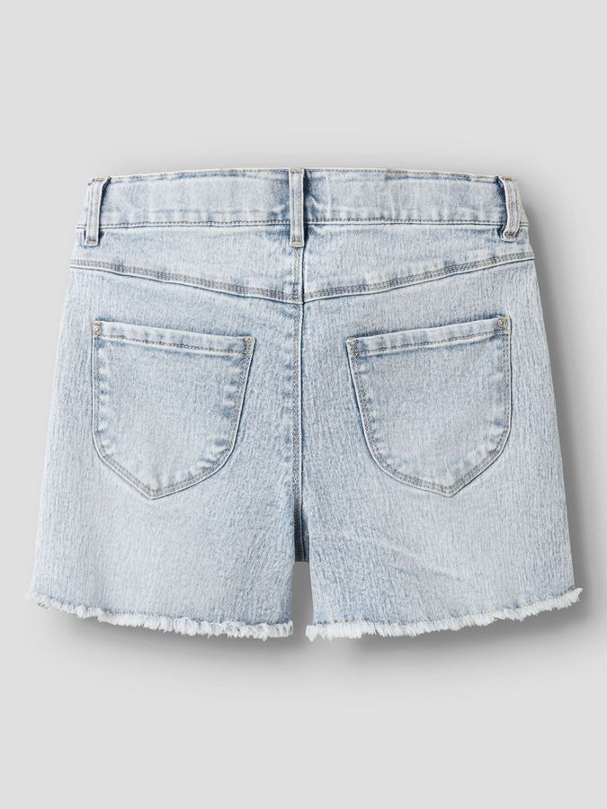 Name It Rose Denim Shorts Spring 2026 | LIGHT BLUE BLEACHED DENIM