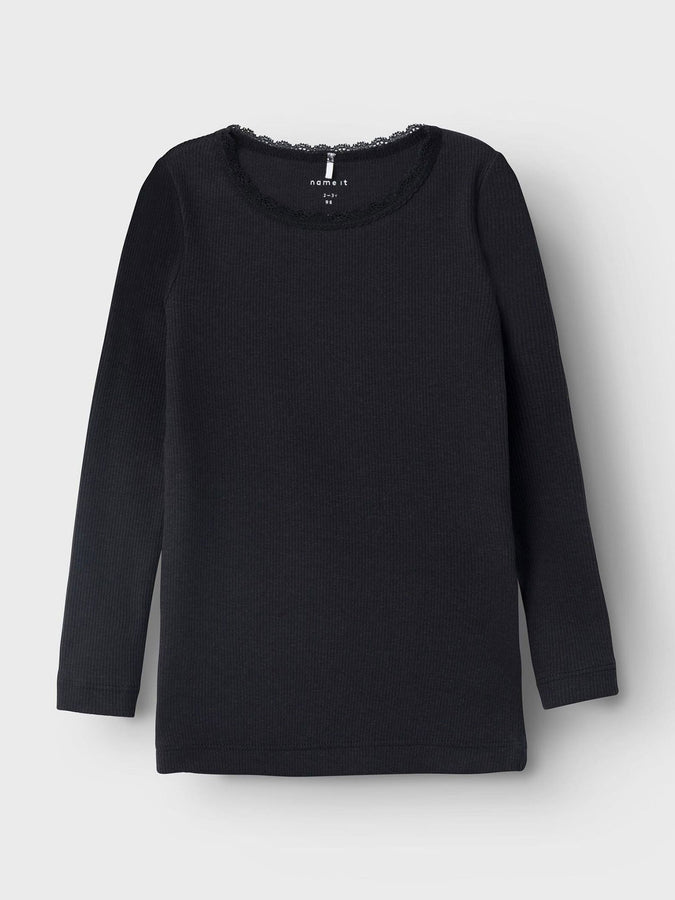 Name It Kab Long Sleeve T-Shirt Spring 2026 | BLACK