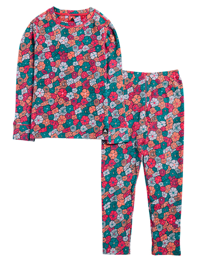 Burton Youth Fleece Base Layer Set 2027 | POP FLORAL (E7I)