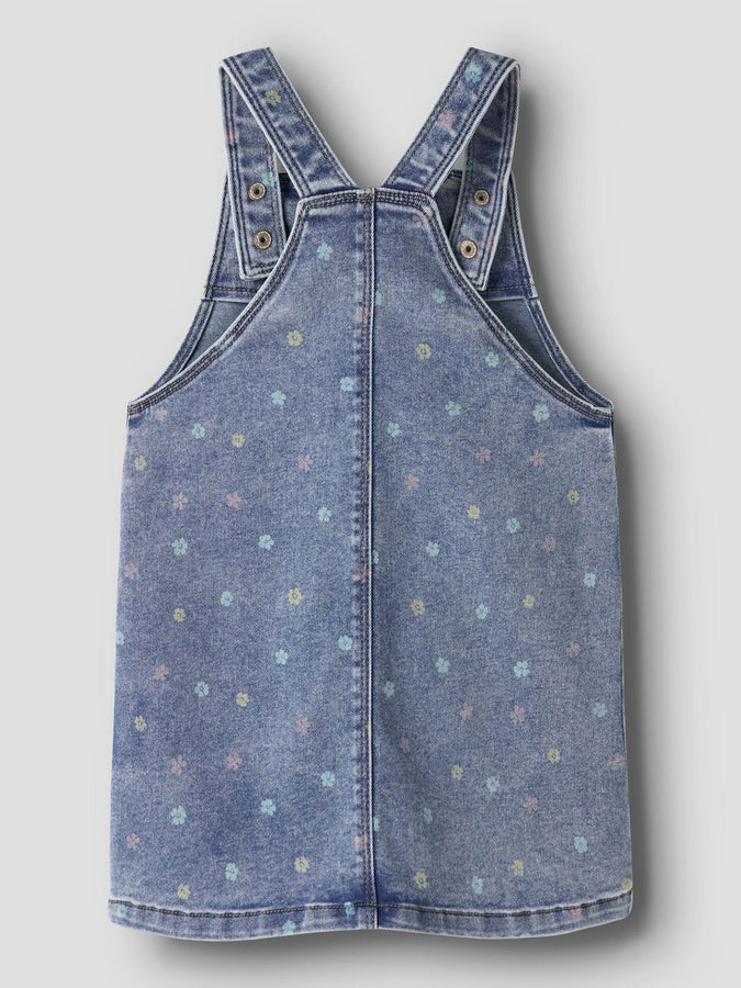 Name It Rosa Denim Bib Skirt Summer 2026 | MEDIUM BLUE DENIM