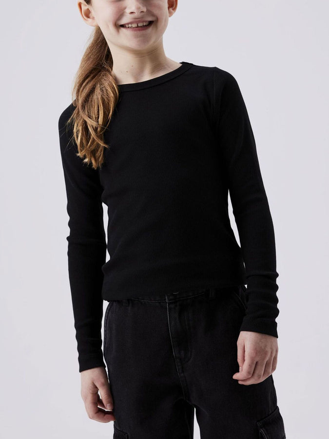 Name It Nakal Long Sleeve T-Shirt Spring 2026 | BLACK