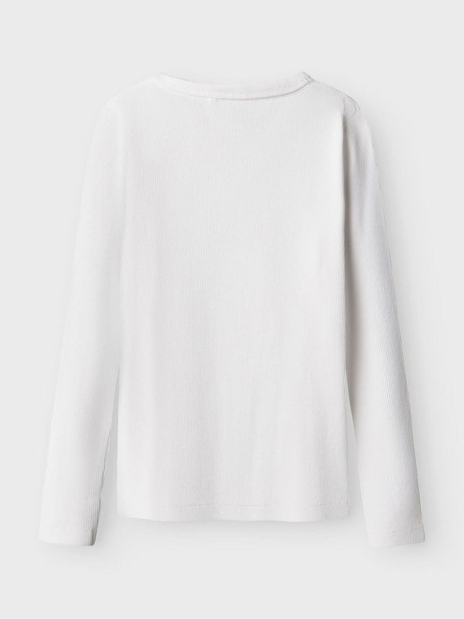 Name It Nakal Long Sleeve T-Shirt Spring 2026 | BRIGHT WHITE