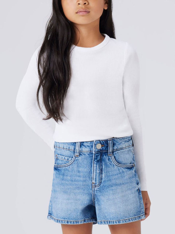 Name It Nakal Long Sleeve T-Shirt Spring 2026 | BRIGHT WHITE