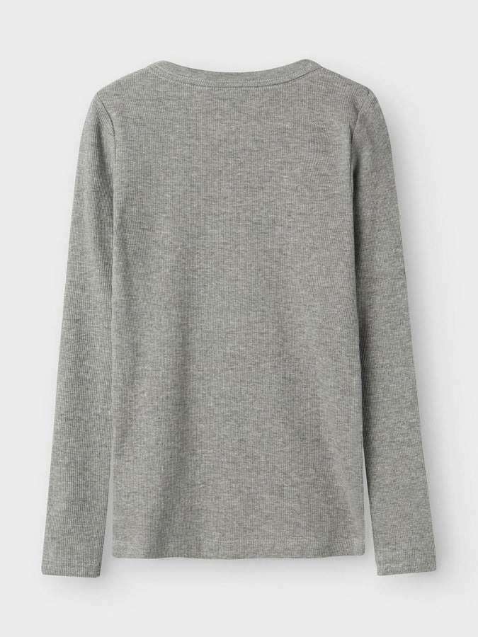 Name It Nakal Long Sleeve T-Shirt Spring 2026 | GREY MELANGE