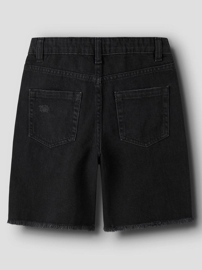 Name It Bella Wide Denim Shorts (Youth 7-14) Spring 2026 | BLACK DENIM