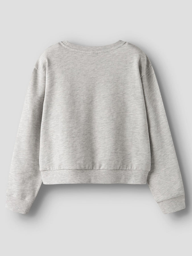 Name It Mille Crewneck Sweatshirt (Youth 7-14) Summer 2026 | LIGHT GREY MELANGE