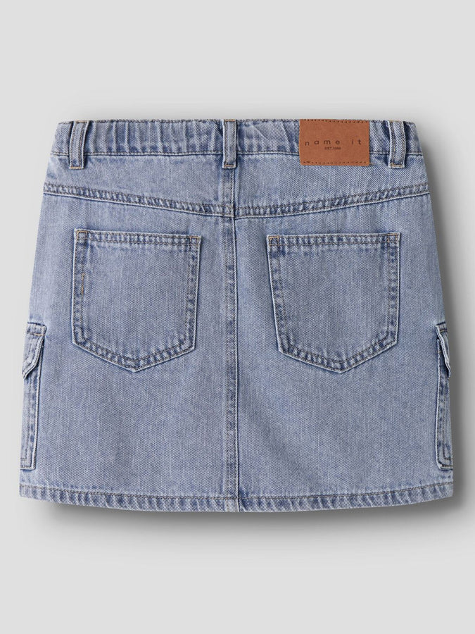Name It Mella Denim Cardo Skirt (Youth 7-14) Summer 2026 | LIGHT BLUE DENIM
