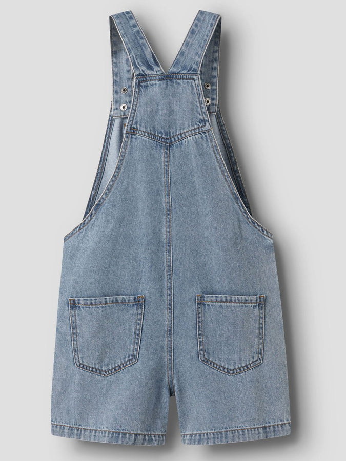 Name It Alma Denim Overall (Youth 7-14) Summer 2026 | MEDIUM BLUE DENIM