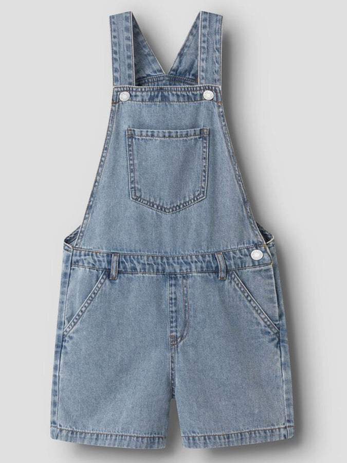 Name It Alma Denim Overall (Youth 7-14) Summer 2026 | MEDIUM BLUE DENIM
