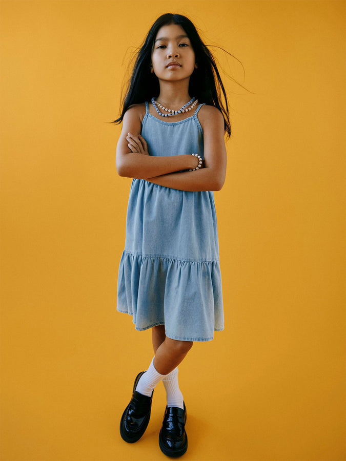 Name It Naya Denim Dress Summer 2026 | LIGHT BLUE DENIM