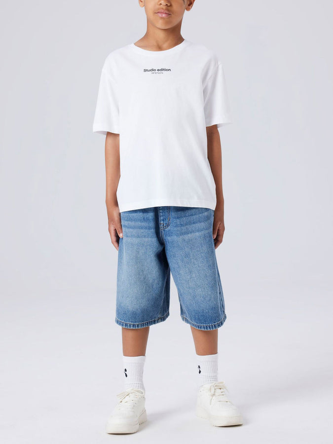 Name It Ben X Skater Denim Shorts Summer 2026 | MEDIUM BLUE DENIM