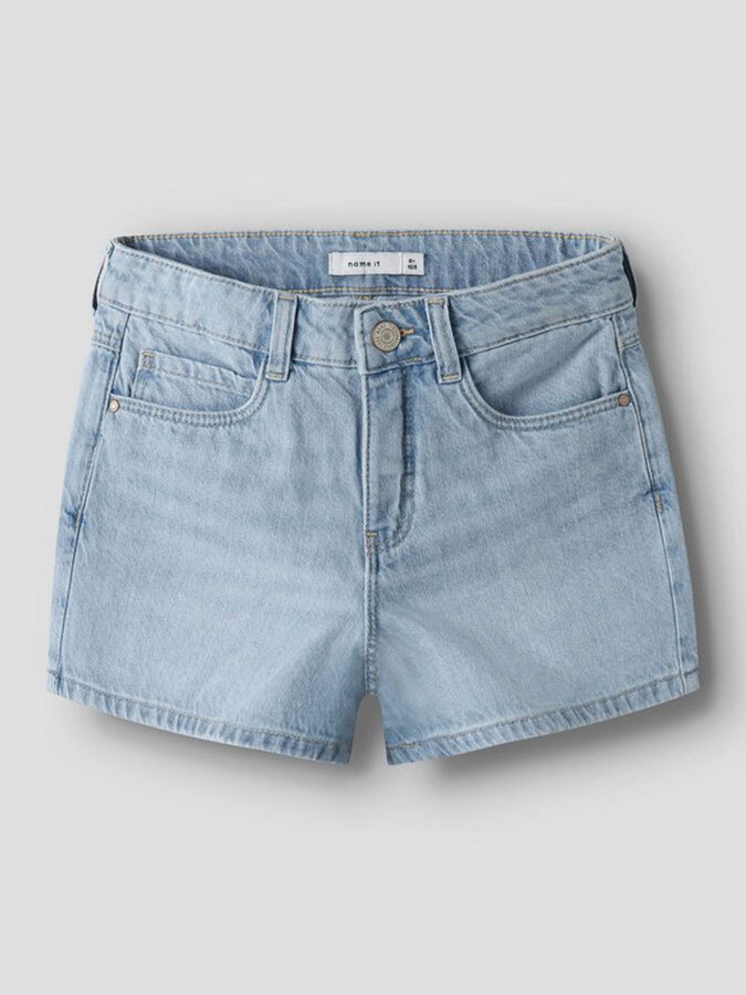 Name It Mom Denim Shorts (Youth 7-14) Summer 2026 | LIGHT BLUE DENIM