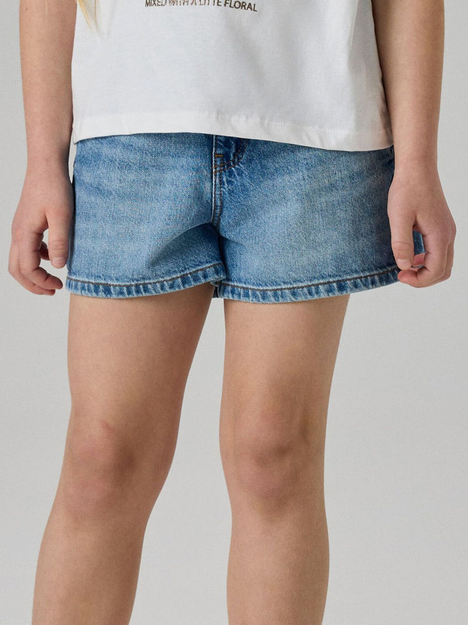 Name It Mom Denim Shorts (Youth 7-14) Summer 2026 | MEDIUM BLUE DENIM