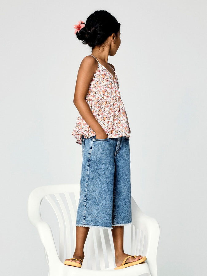 Name It Bella Jorts Medium Blue Demin Shorts (Youth 7-14) Summer 2026 | MEDIUM BLUE DENIM