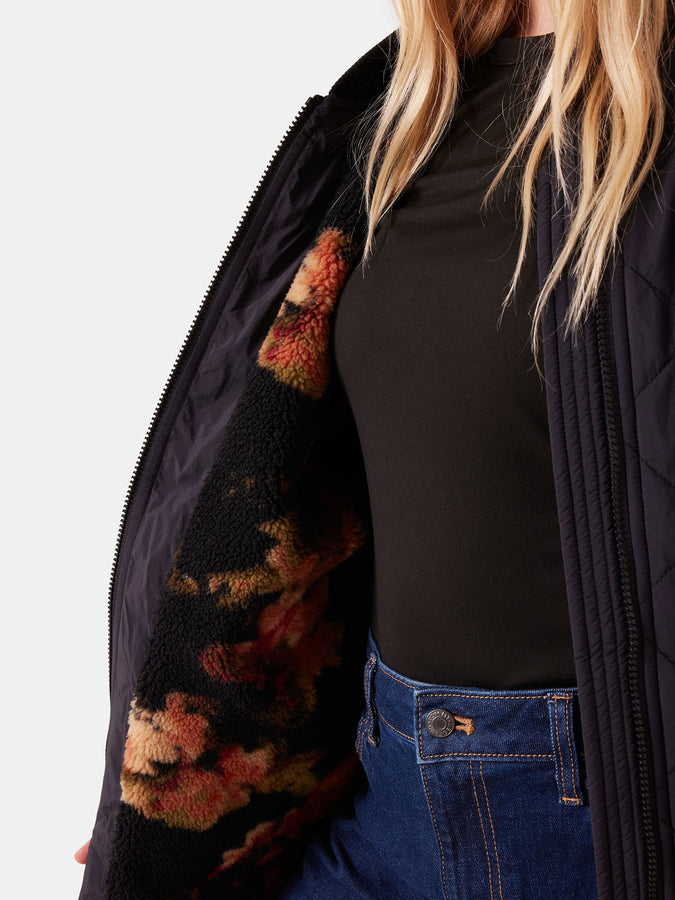 Roxy Aurora Quilted Bomber Jacket Winter 2026 | BLACK (BLK)