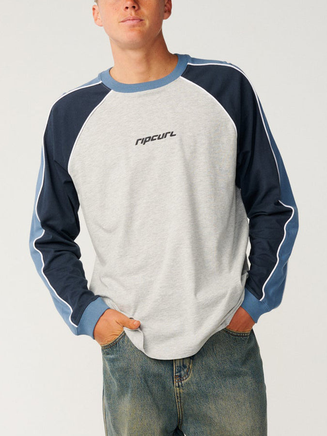 Rip Curl Archive Sandman Panel L/S T-Shirt Holiday 2026 | GREY MARLE (0085)