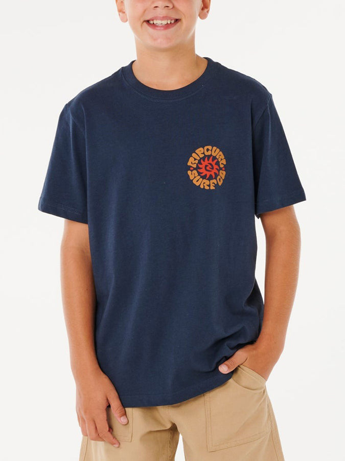 Rip Curl Pacific Rinse Circle T-Shirt Spring 2026 | DARK NAVY (0291)
