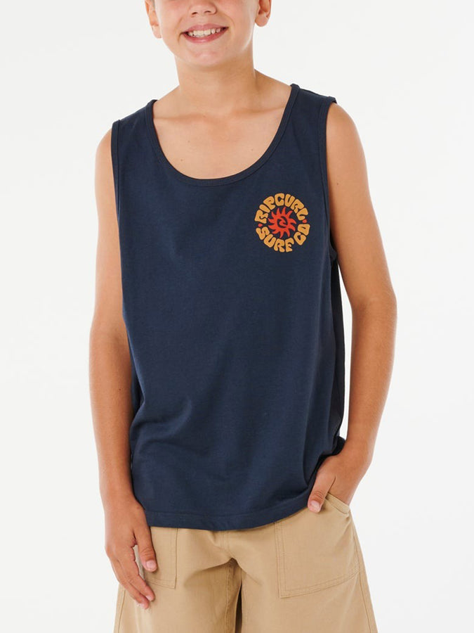 Rip Curl Pacific Rinse Tank Top (Youth 7-14) Spring 2026 |DARK NAVY (0291)