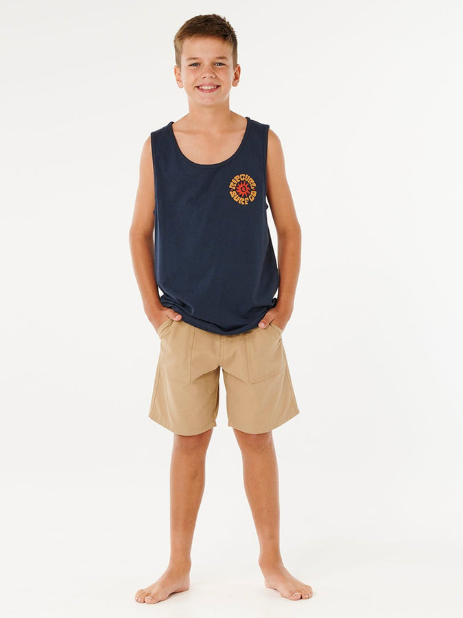 Rip Curl Pacific Rinse Tank Top (Youth 7-14) Spring 2026 |DARK NAVY (0291)
