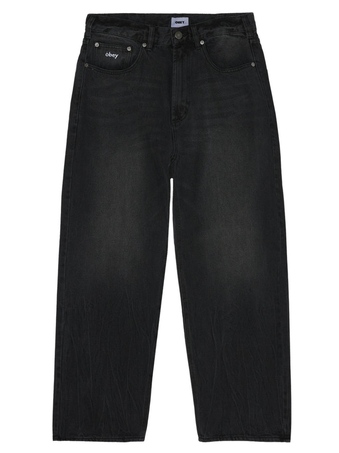 Obey Bigwig Baggy Jeans Fall 2026 | HEAVY VINTAGE BLACK (HVB)