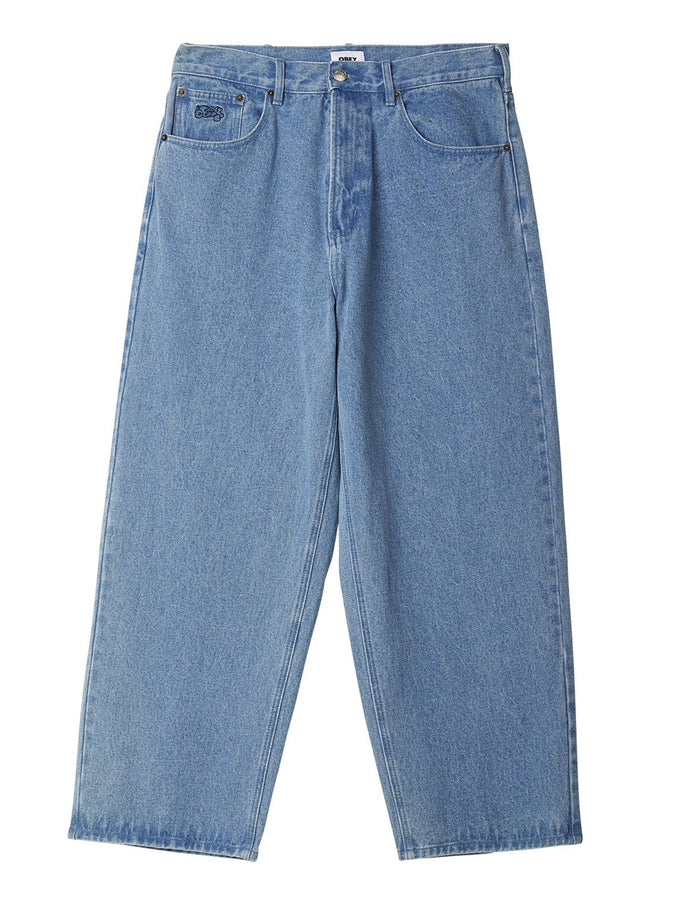 Obey Bigwig Baggy Jeans | LIGHT INDIGO (LIN)