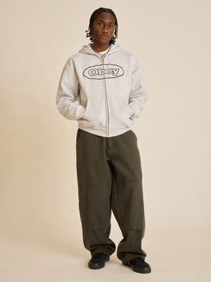 Obey Oval Zip Hoodie Spring 2025