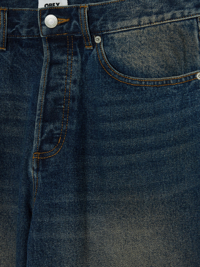 Obey Classic Baggy Jeans Fall 2026 | OIL STANIED INDIGO (OSI)