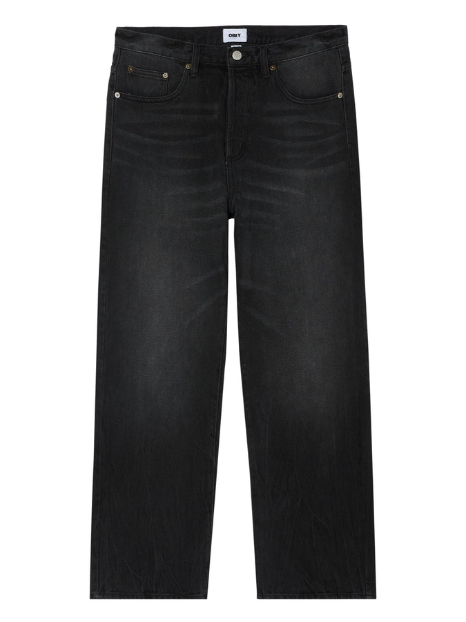 Obey Boxcar Straight Jeans Spring 2026 | HEAVY VINTAGE BLACK (HVB)