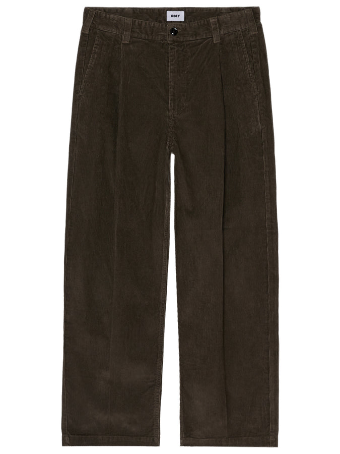 Obey Dean Pleated Corduroy Pants Fall 2026 | WREN FADED WASH (WRN)