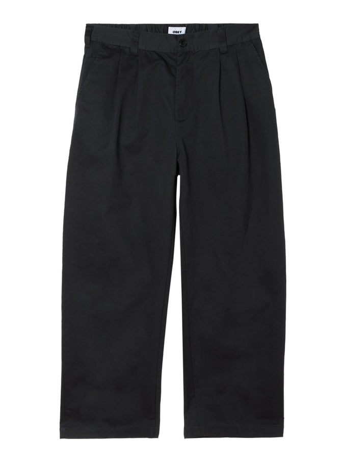 Obey Foster Pleated Pants Spring 2026 | BLACK (BLK)
