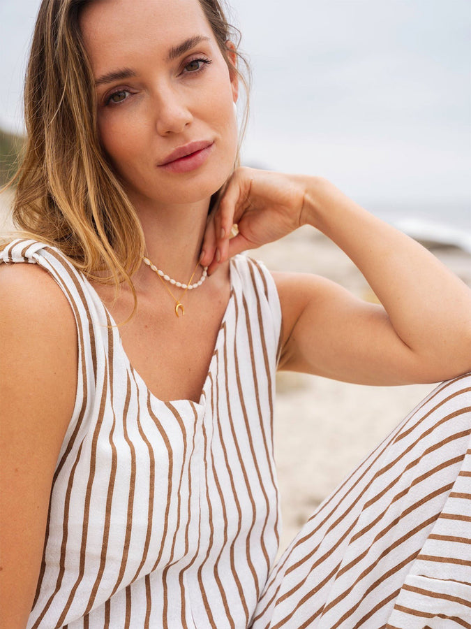 Salty Cali Horn Pendant Necklace | GOLD