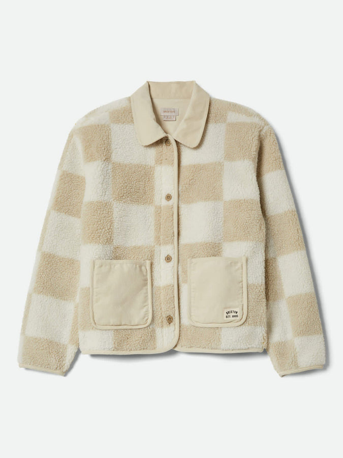 Brixton Deliah Sherpa Jacket Holiday 2025 | WHT NATURAL FINISH LINE CHECK