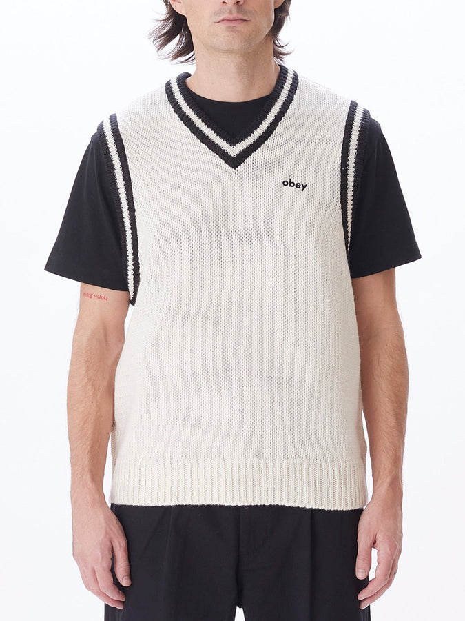 Obey Alden Sweater Vest Fall 2023 | UNBLEACHED (UBL)