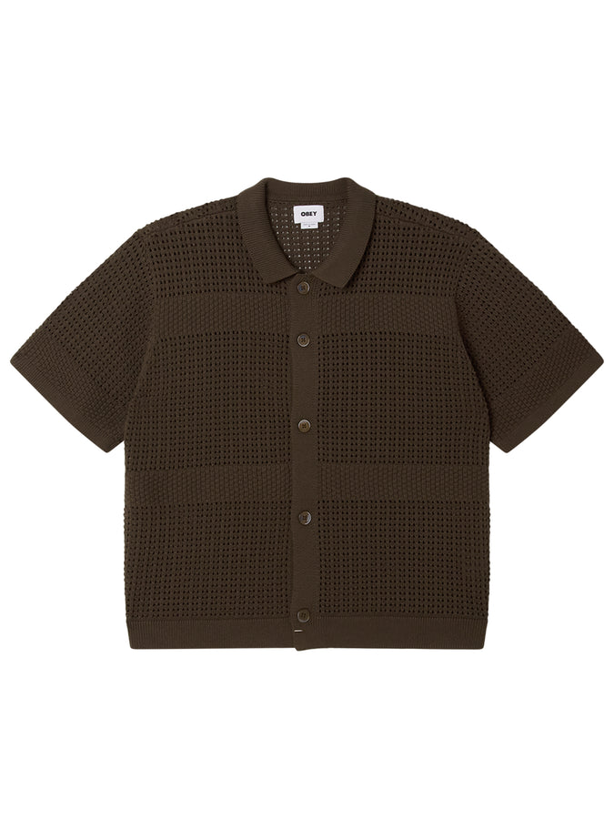Obey Zach Knit S/S Buttondown Shirt Spring 2026 | WREN (WRN)