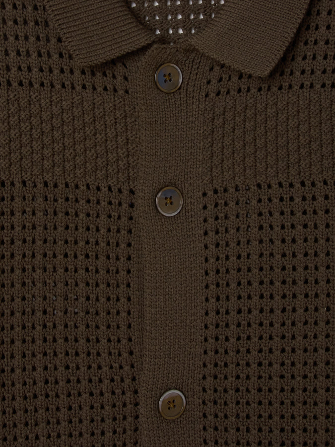 Obey Zach Knit S/S Buttondown Shirt Spring 2026 | WREN (WRN)