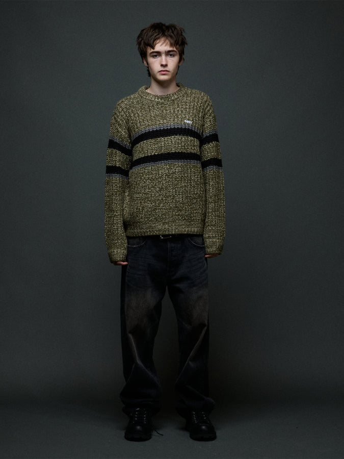 Obey Alden Sweater Fall 2026 | GREEN MULTI (GMU)