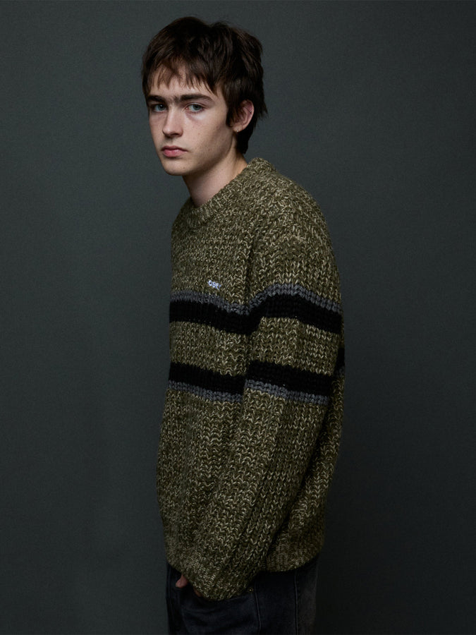 Obey Alden Sweater Fall 2026 | GREEN MULTI (GMU)