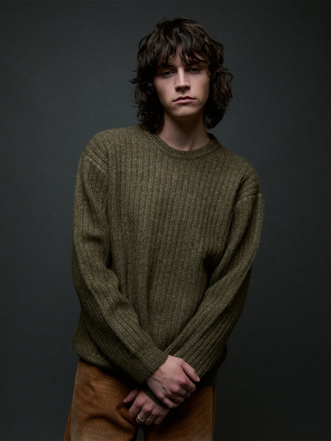 Obey Drex Sweater Fall 2026 | HEATHER GREEN (HGN)