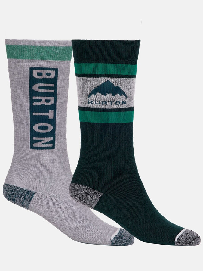 Burton Weekend Midweight 2 Pack Socks Winter 2025 | DEEP EMERALD (302)
