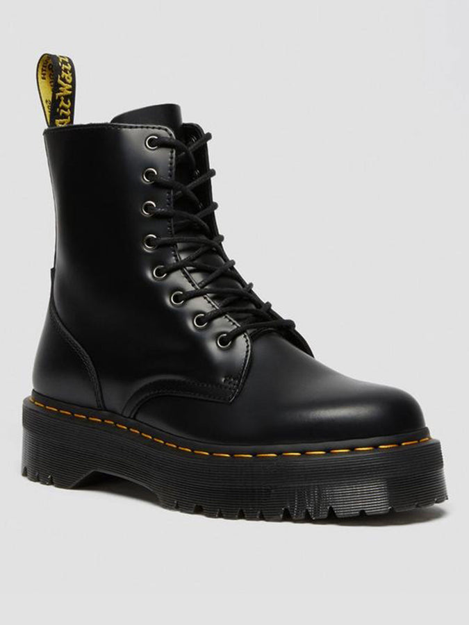 Dr.Martens Jadon Polished Smooth Black Boots | BLACK