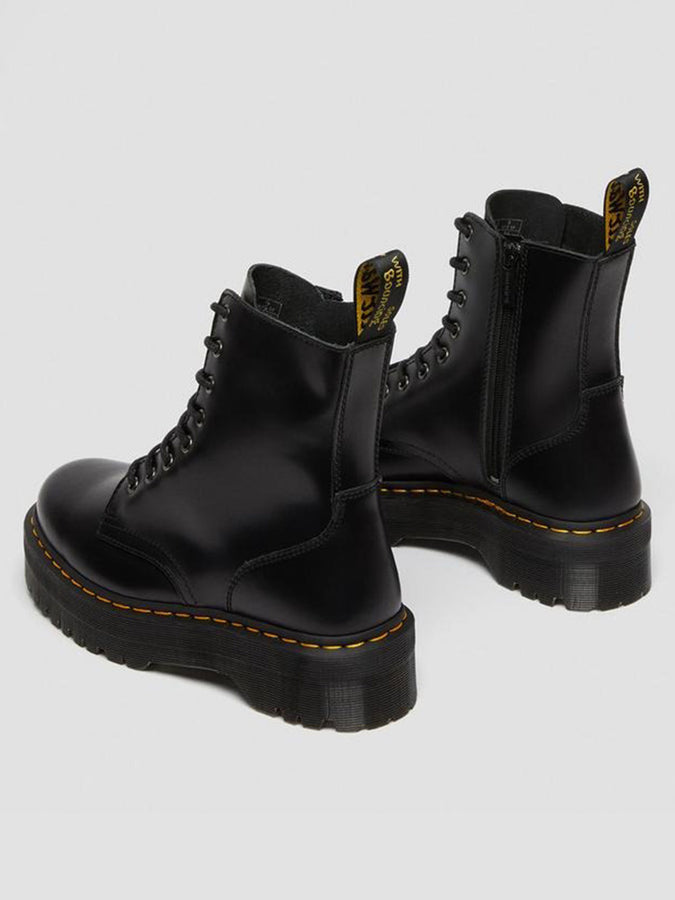 Dr.Martens Jadon Polished Smooth Black Boots | BLACK