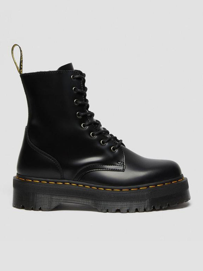 Dr.Martens Jadon Polished Smooth Black Boots | BLACK