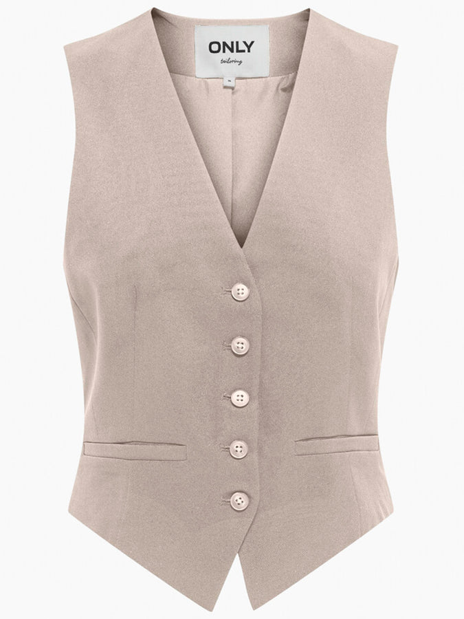 Only Diane Women Fit Vest Spring 2024 | PUMICE STONE
