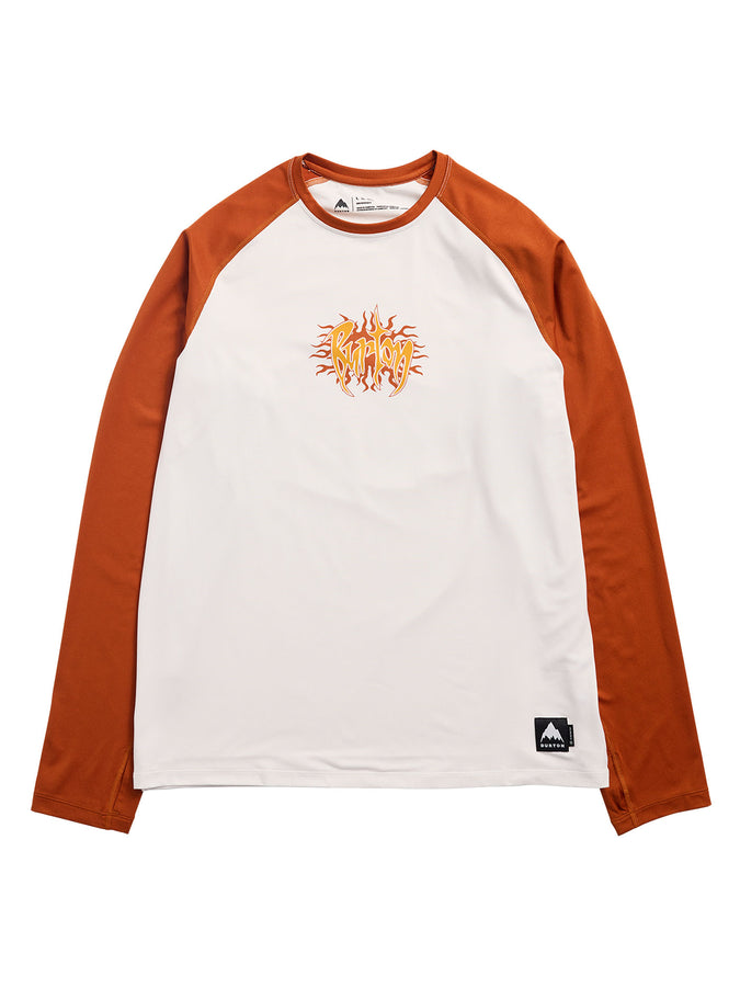 Burton Roadie Base Layer Tech Long Sleeve T-Shirt Winter 2027 | STOUT WHITE/SPICED CHAI (E6K)
