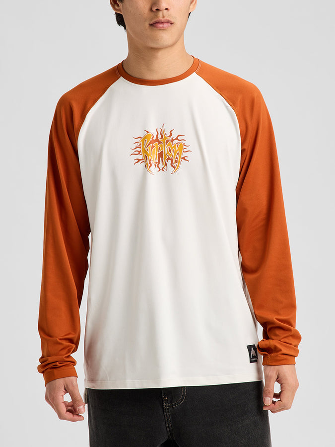 Burton Roadie Base Layer Tech Long Sleeve T-Shirt Winter 2027 | STOUT WHITE/SPICED CHAI (E6K)