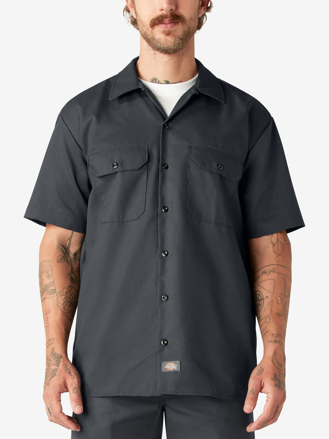 Dickies Work Short Sleeve Buttondown shirt Spring 2025 | CHARCOAL (0CH)
