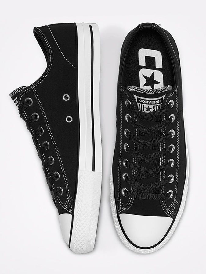 Converse Chuck Taylor All Star OX Black/Black/White Shoes | BLACK/BLACK/WHITE