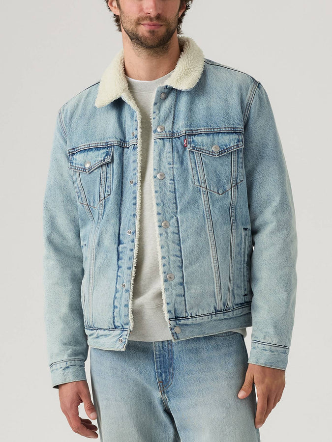 Levis Sherpa Trucker Type 3 Kentucky Blue Denim Jacket | KENTUCKY BLUE (0272)